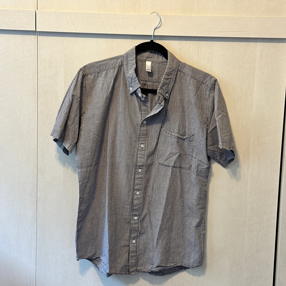 American Apparel Black and White Casual Shirt